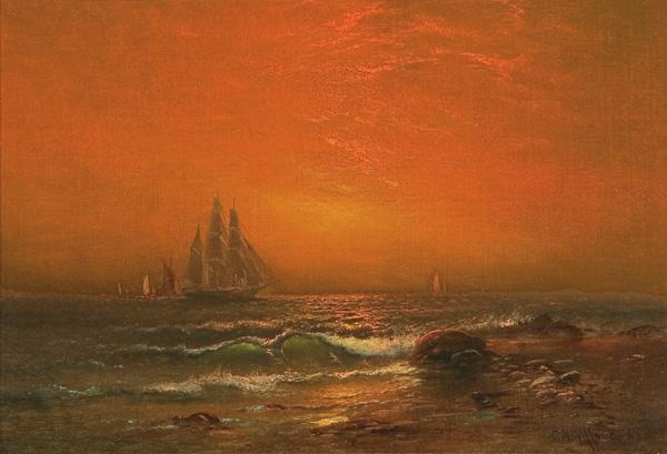 Robert Swain Gifford Sunset oil painting image